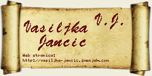 Vasiljka Jančić vizit kartica